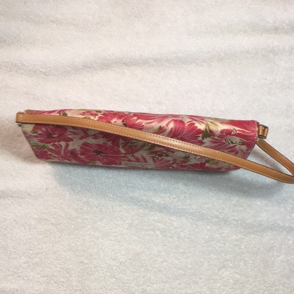 Kate Spade Charlotte Fleur pink floral linen shoulder bag - Picture 6 of 16